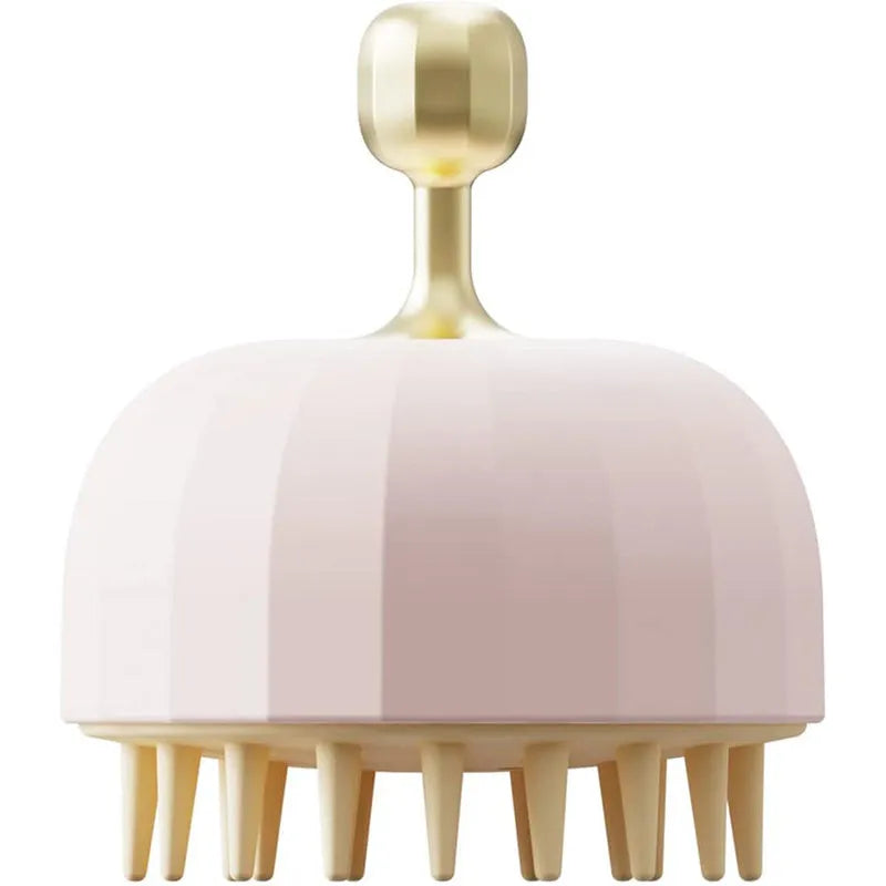 Green pink white dog cat bath massage shampoo brush with double-sided design and drain holes