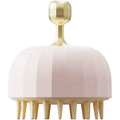 Green pink white dog cat bath massage shampoo brush with double-sided design and drain holes