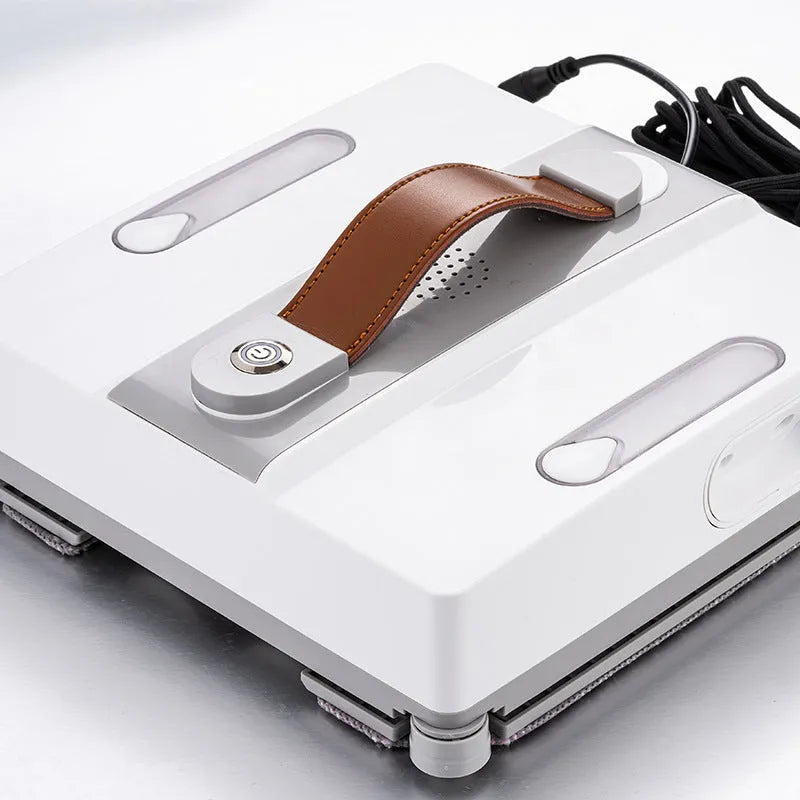 Intelligent window cleaning robot in white with 220mm dimensions for high-rise window washing