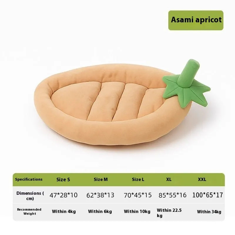 Removable washable cloth dog mat in brown, grey, orange, or purple colours on a white background