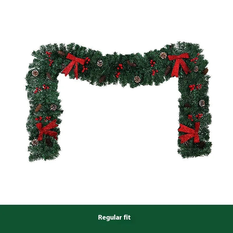 Rattan pine cone bow Christmas decorative showcase with European style modern art design