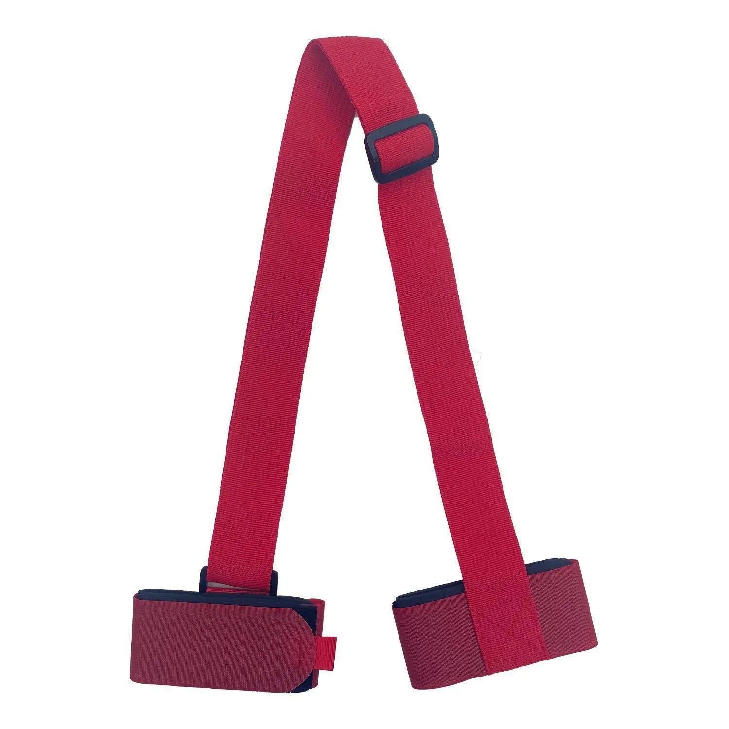 Adjustable hook and loop shoulder strap for skiing bandage and equipment transport in four colour options