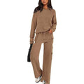 Women's polyester sports suit with regular sleeves and trousers in multiple colour options