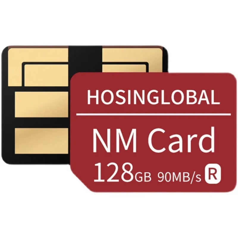 Huawei NM memory card 128GB in compact Nano Memory format with 90MB/s speed