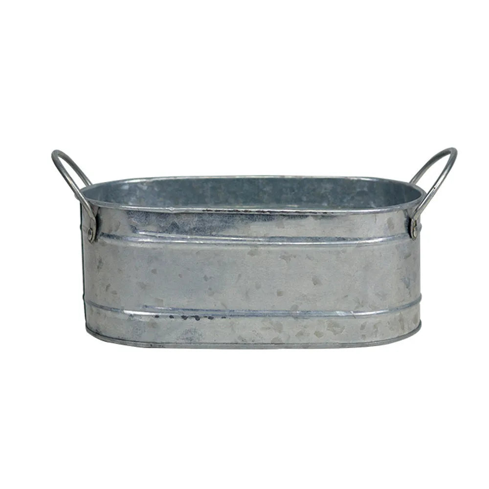 Iron metal succulent flowerpot desktop style plant container for cactus and drought-resistant plants