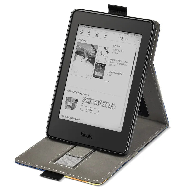 Kindle Paperwhite 6-inch TPU protective case with brackets design in multiple colour options