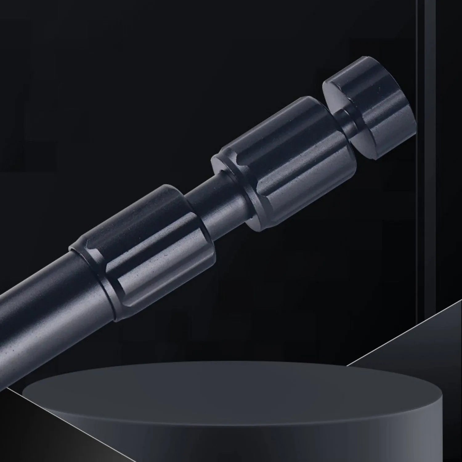 Aluminium alloy telescopic flagpole for motorcycle with Crow Thread Edition colour and warning light