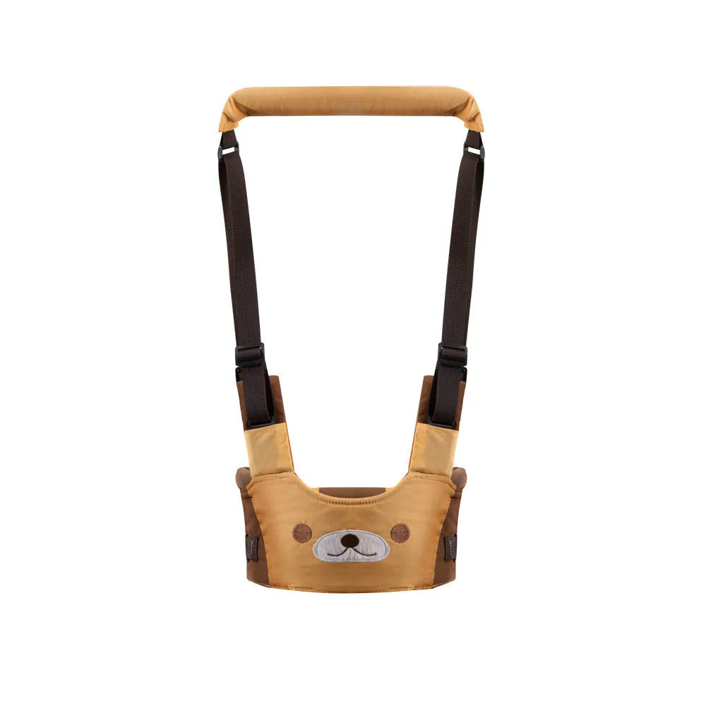 Cotton baby walking harness belt in blue colour with adjustable straps for toddler walking assistance