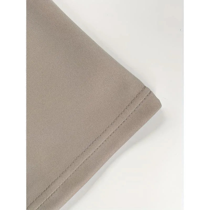 Men's loose solid colour corduroy trousers with a linen blend and fire retardant feature.