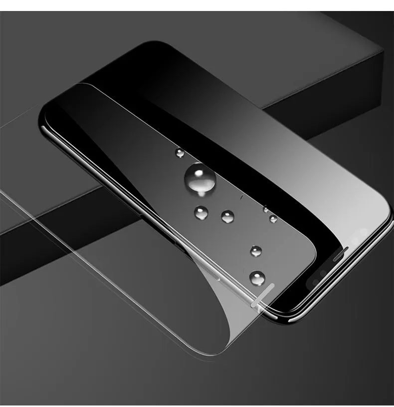 HD tempered glass screen protector for Samsung S24 phone showing fullscreen coverage.
