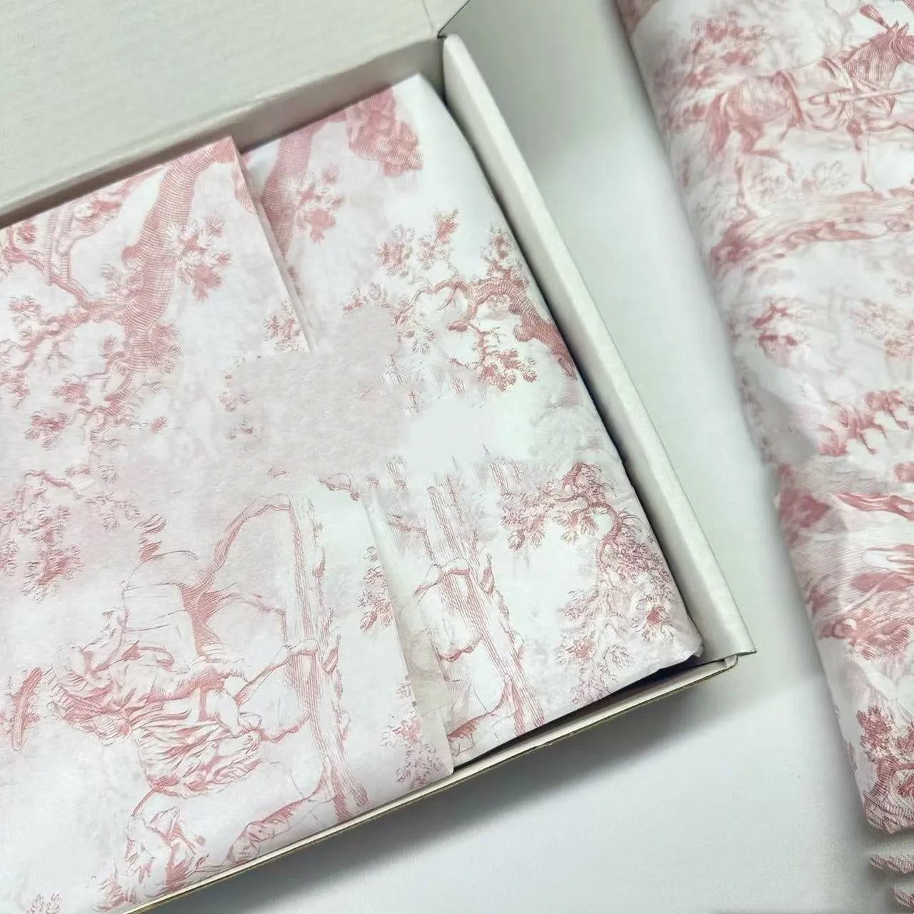 French MG decorative tissue paper sheet in retro pink purple colour, 50cm by 70cm