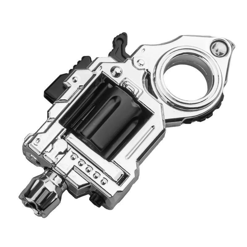 Agent Left Wheel Bailiff toy gun model in Bright Silver colour with alloy build