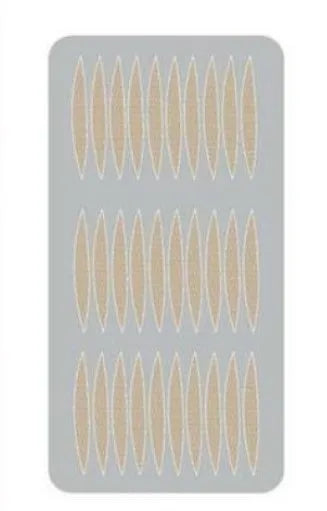 No glue eyelid stickers in three sizes - large, medium, small - made from non-woven fabric