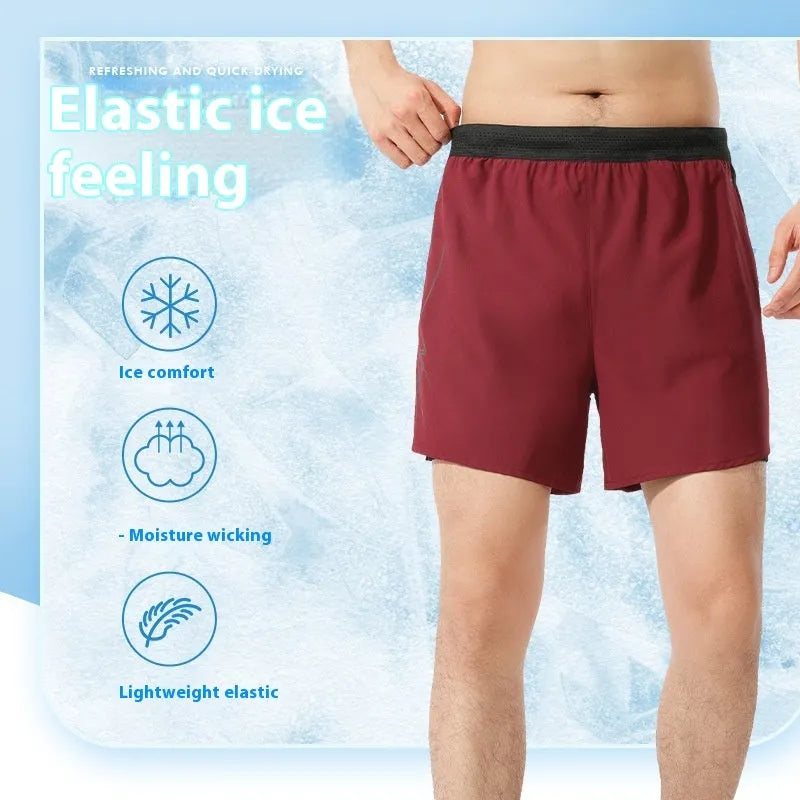 Men's polyester basketball shorts in solid colours with low waist design and short length
