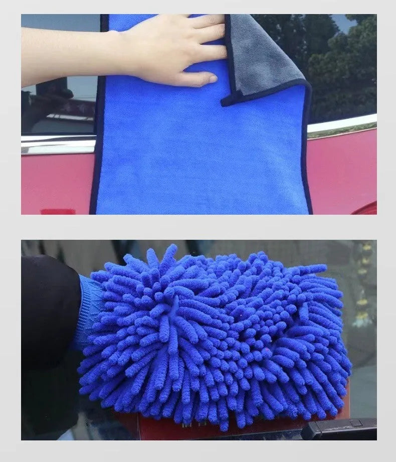 26-piece car wash brush set with tyre cleaning brushes and PP plastic handles.