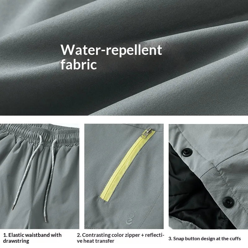 Straight leg sports trousers in carbon black, mid-waist drawstring, 100% polyester fibre