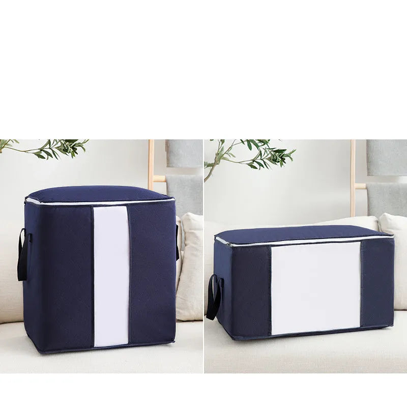 150 non-woven storage bags in multiple sizes and colours for quilt and clothing organisation