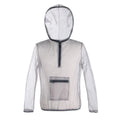 Smoky grey Rayman Jungle Run mesh insect-proof jacket for outdoor sports like hiking and mountaineering.
