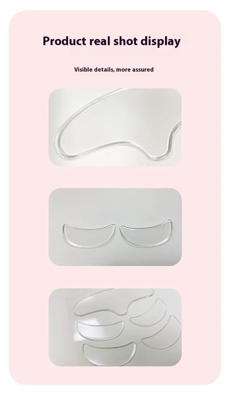 Five silicone anti-wrinkle facial stickers for wrinkle removal and prevention