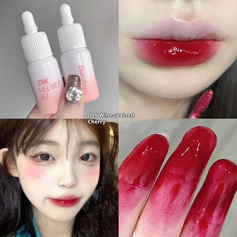 Mirror Lip Lacquer tube in one of four shades: Spring Day Wilderness, Orange Tabby Cat Diary, Low-Key Charming, or Misty Berry.