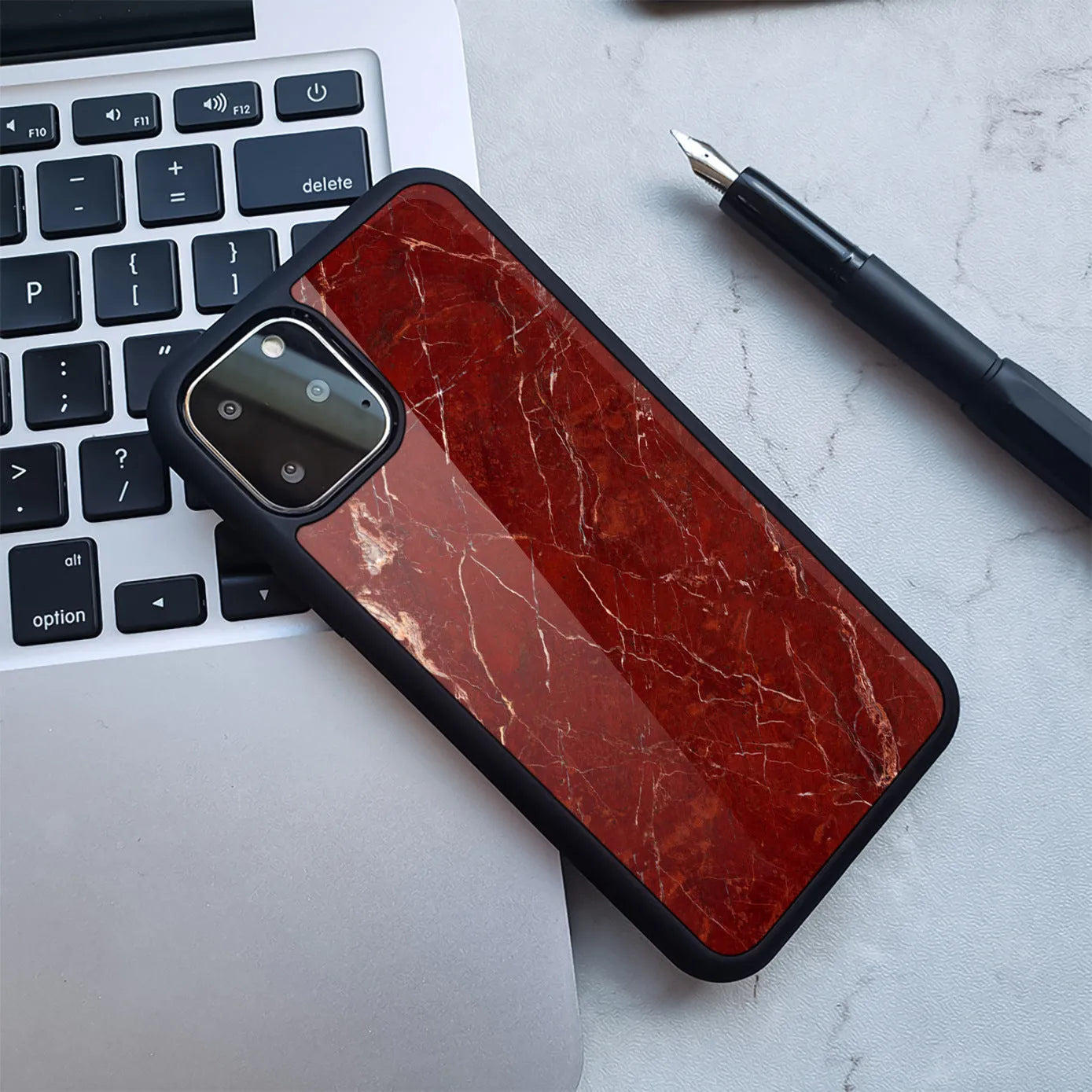 Huawei mobile phone case with marbling pattern design in multiple colour options