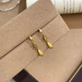 Pure silver brushed drop tassel earrings for women with electroplating finish, plain silver colour