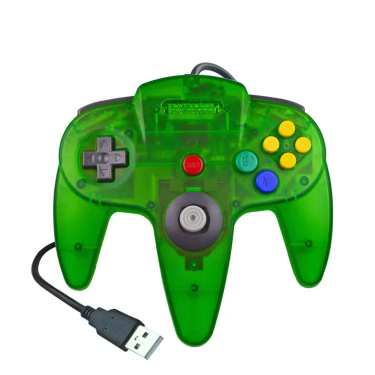 USB N64 controller for PC computer gaming in multiple colour options