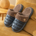 Women's EVA detachable slippers with plush lining in pink, green, yellow, white, grey, or black.