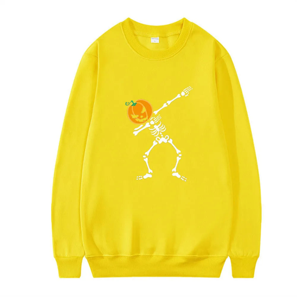 Women's printed cotton crew neck top in black red yellow white orange red colours