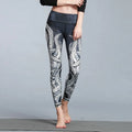 Women's outdoor sport yoga printed leggings in high-stretch fabric, multiple colour options, size S-XL