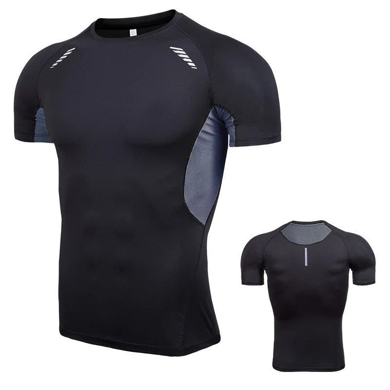 Training fat man sportswear top in 5XL 6XL polyester blend fabric black colour