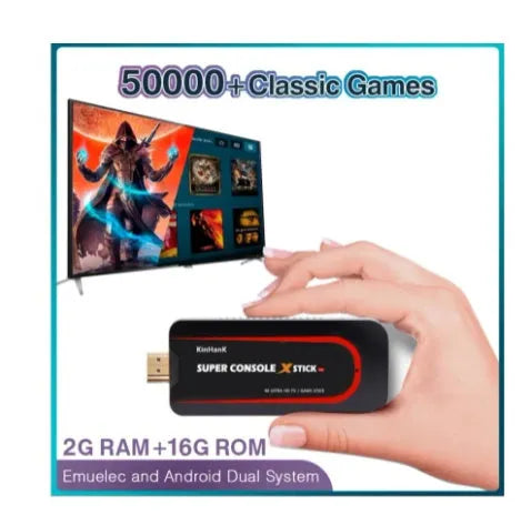 Retro video game console with HDMI port and softcover packaging