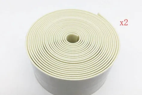 Flexible PVC wall corner protection tape in porcelain white, 3.8cm wide by 3.2m long