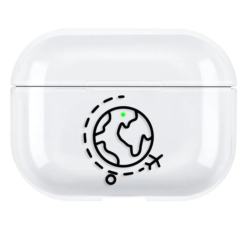 PC protective shell case for Apple AirPods Pro 3 earphones in simple solid colour design
