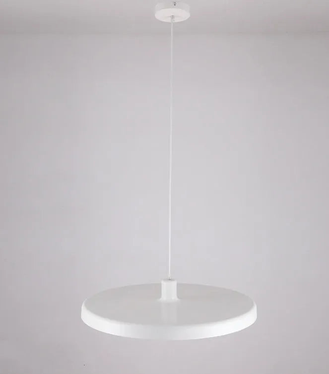 Aluminium alloy coffee shop chandelier in black, shown in three size options: 35cm, 50cm, and 60cm diameter.