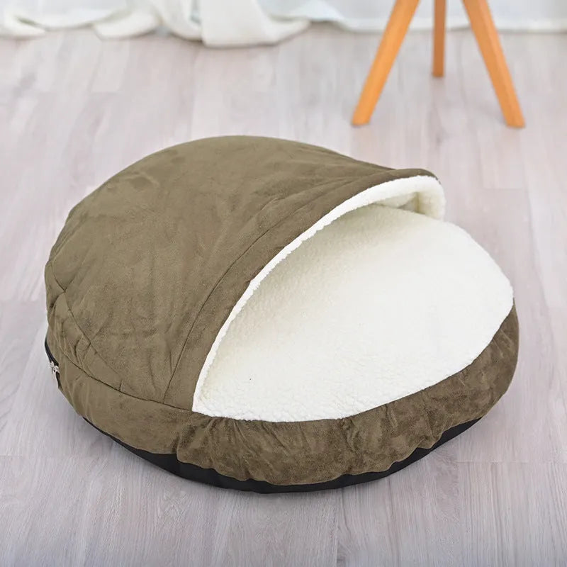 Brown removable washable cloth pet kennel for dogs in medium size