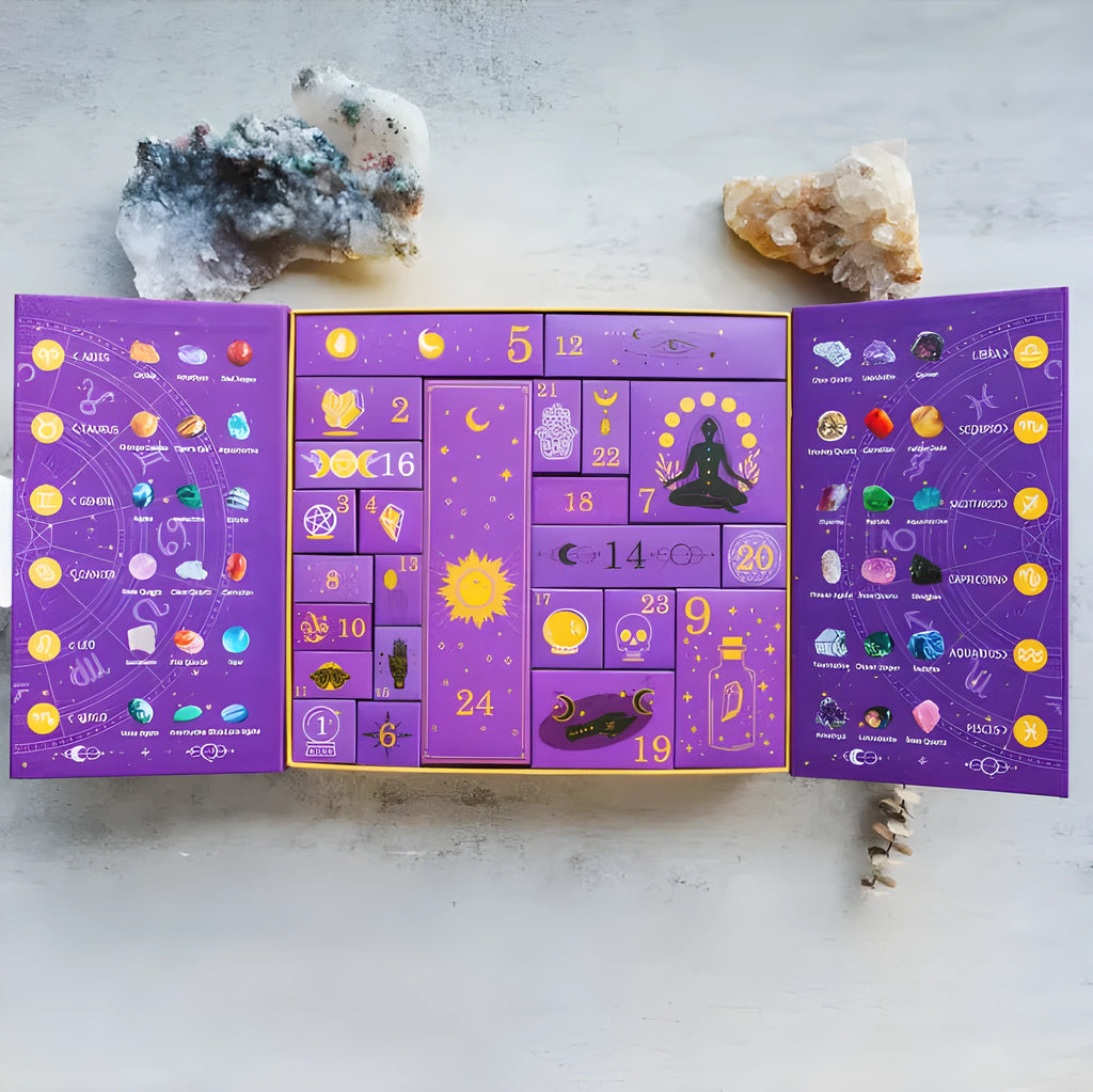 Crystal Halloween Countdown Gift Box with 33.5cm width paper construction
