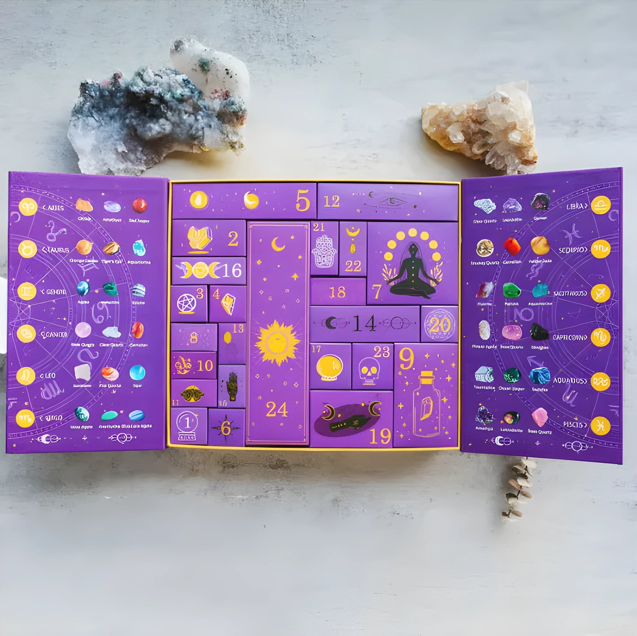 Crystal Halloween Countdown Gift Box with 33.5cm width paper construction