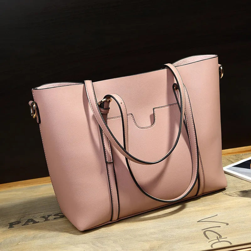 Retro style women's messenger bag in PU leather, shown in light blue colour
