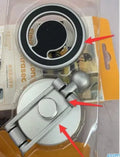 Telescopic folding car phone holder with magnetic attachment in black or silver colour