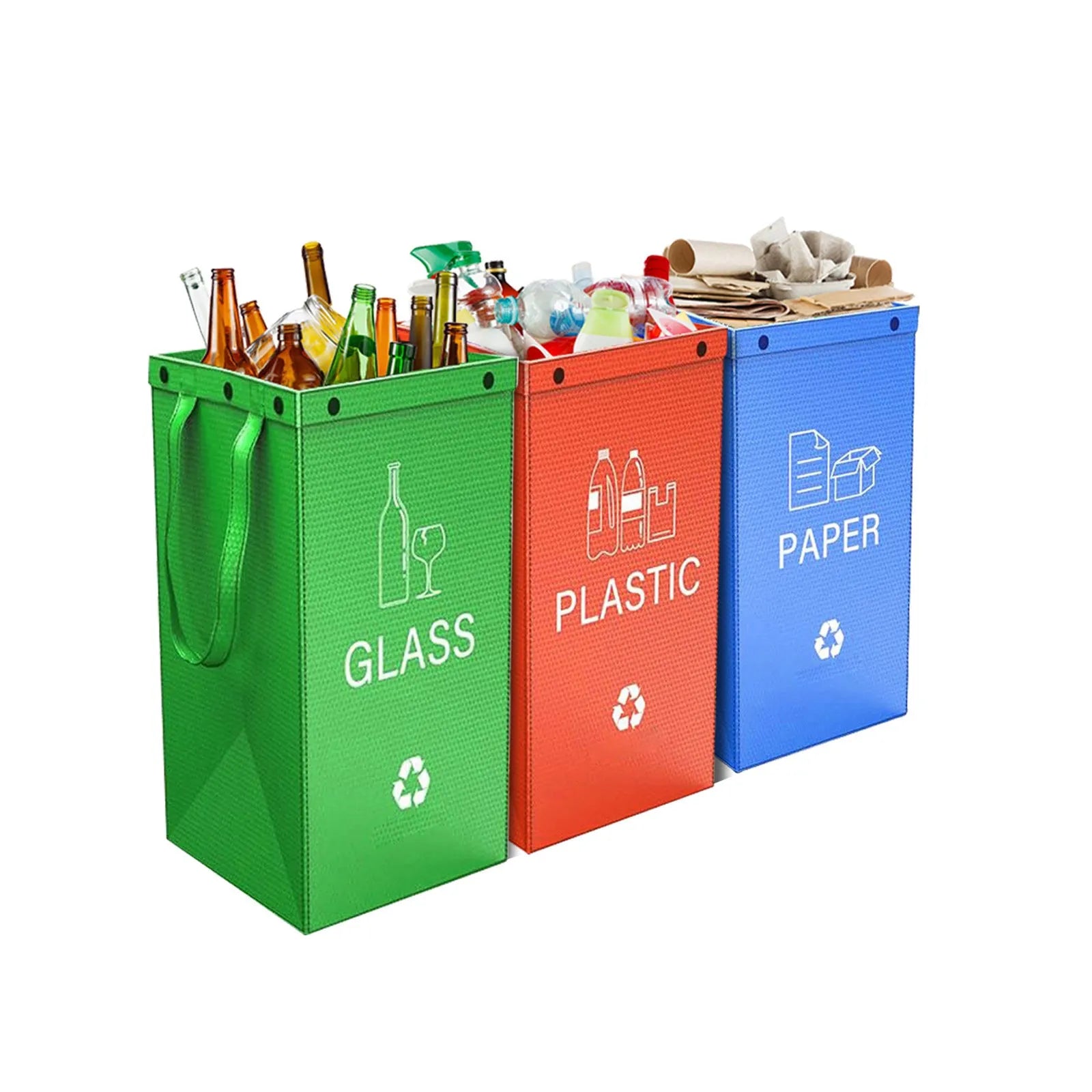40L waterproof garbage classification bin in PP material with 30x50x30cm dimensions available in multiple colours
