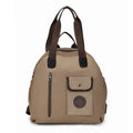 Large outdoor nylon backpack with sandwich pockets in black, khaki, or green letter rabbit colours