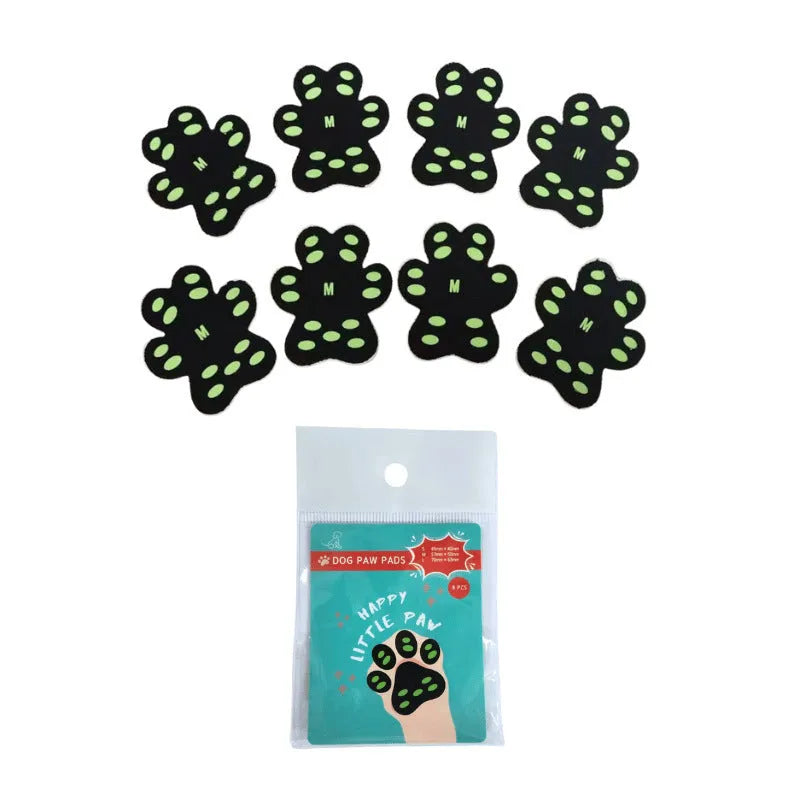 Breathable invisible claw pad footstickers for dog paw protection in S and M sizes