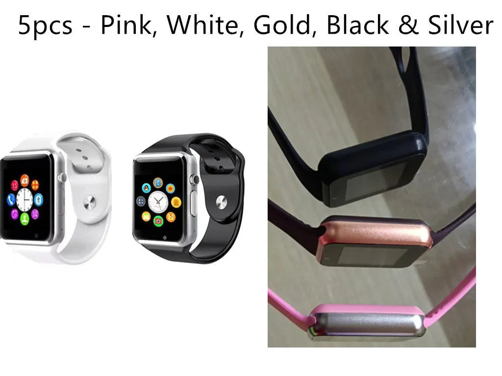 Android smart watch with 1.54-inch screen, GSM phone and camera functions in multiple colour options