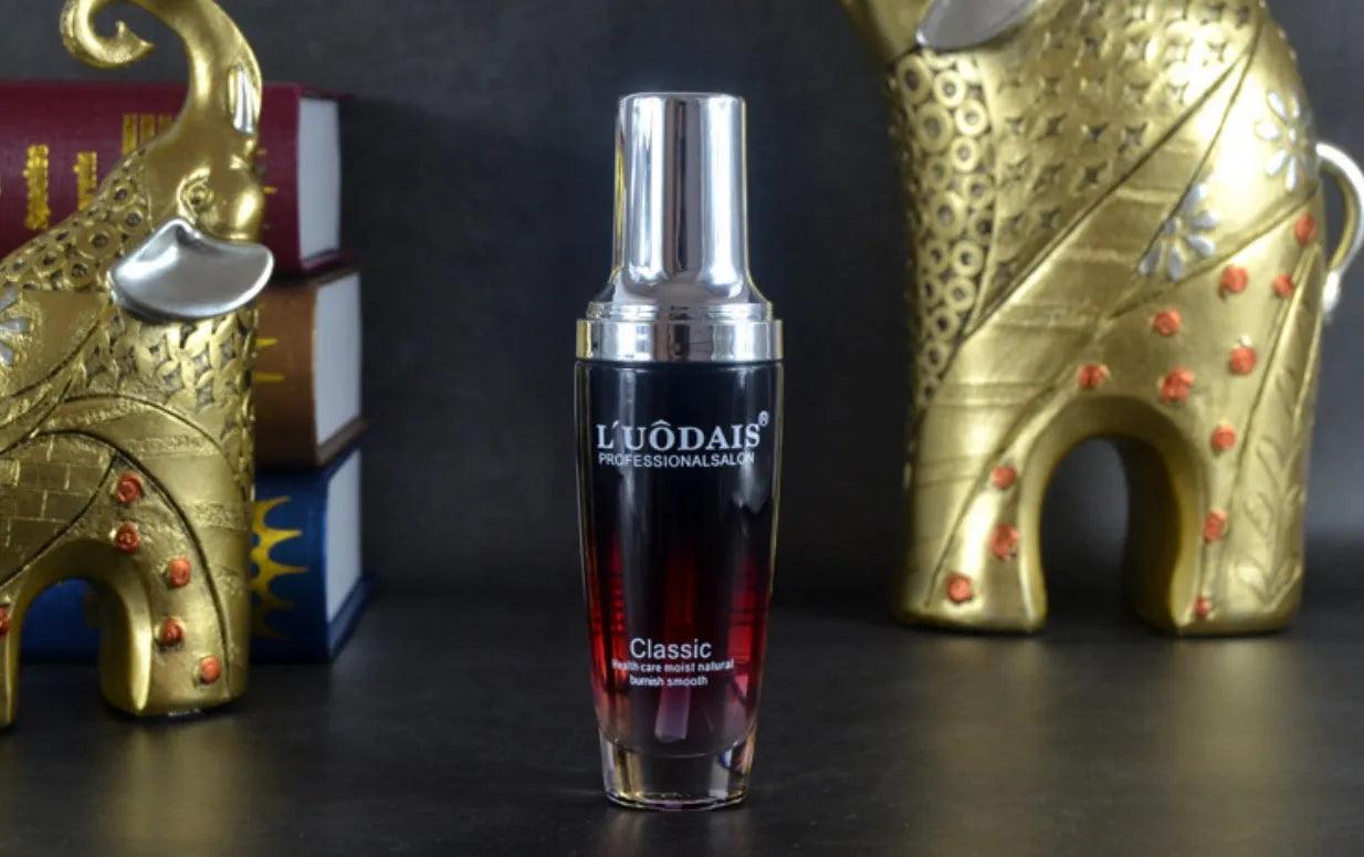 80ml argan oil hair serum in black bottle with heat protectant for dry damaged hair