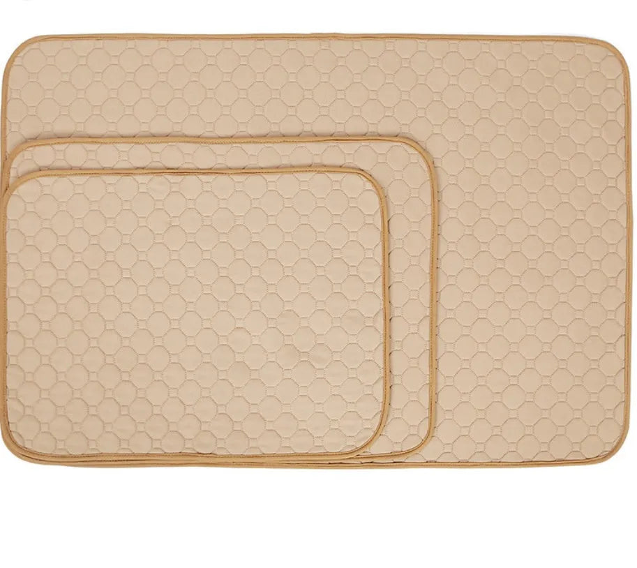 Reusable dog urine pad with non-slip TPU bottom, gray, in L size 100x67x4.5cm