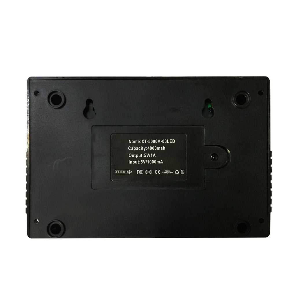 XT-5000A solar LED light with 4Wp photovoltaic panel and 3Ah battery for outdoor use