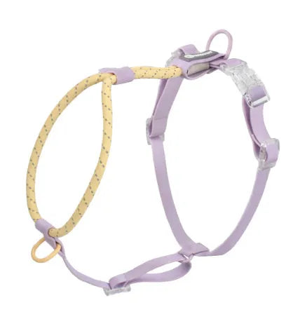 Solid colour PVC dog hand holding rope in crimson purple yellow or taoyao green showing 120cm length