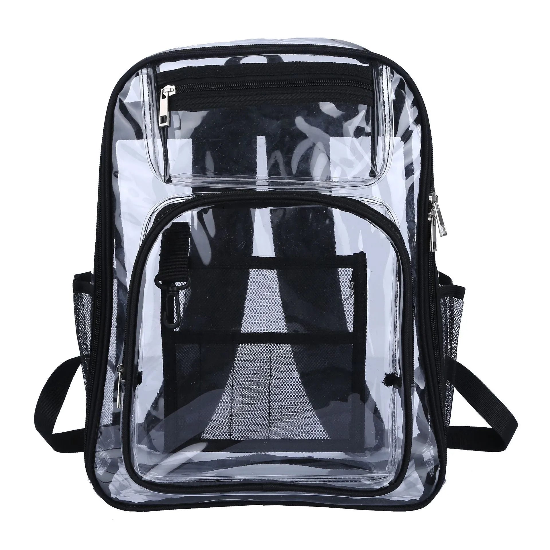Transparent PVC waterproof backpack with voile inner bag in colour options