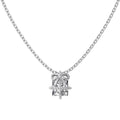 S925 sterling silver necklace and earring set with gold animal pendant for women